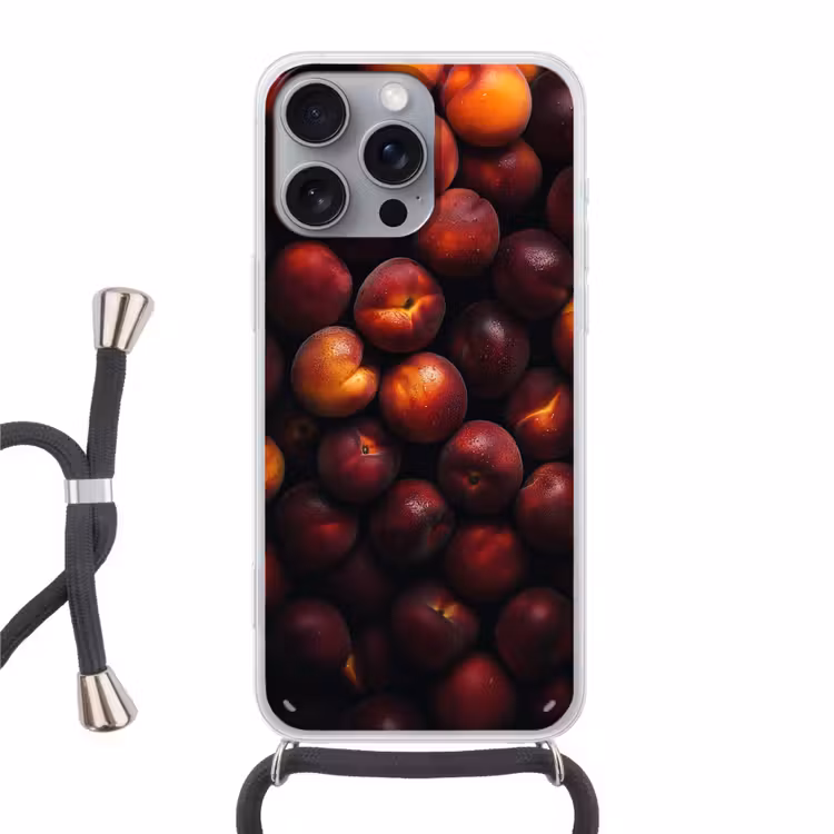 Telefoonhoesje met koord - Fruit - Close up - Nectarines — 1