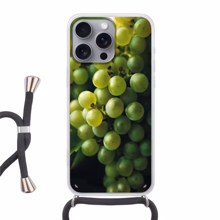 Telefoonhoesje met koord - Druiven - Tros - Groen — 1