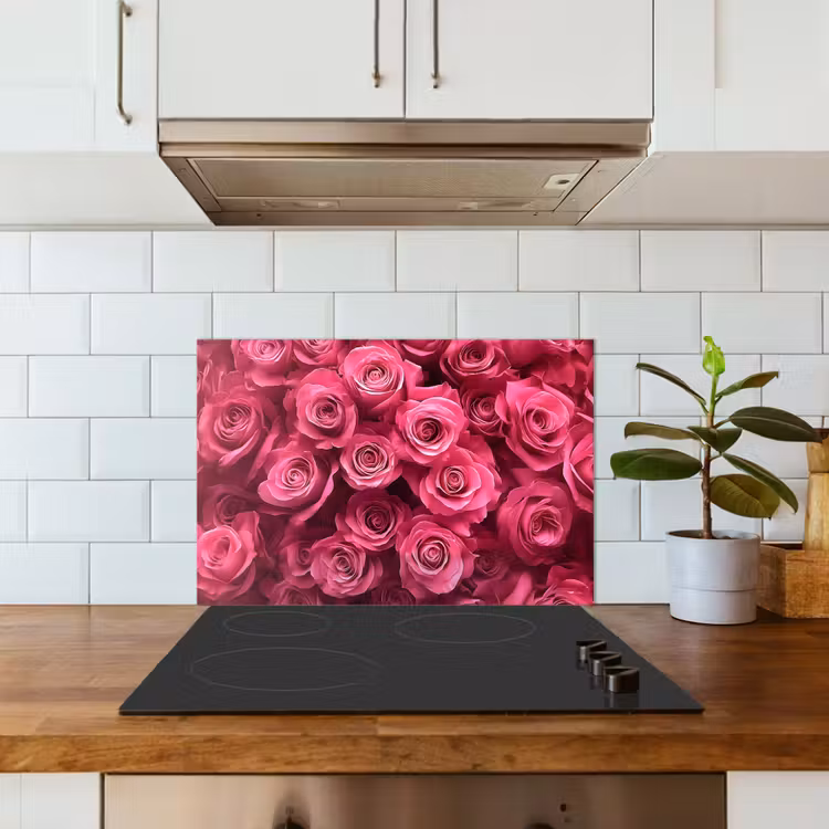 Spatscherm keuken - Rozen - Pink - Bloem — 6
