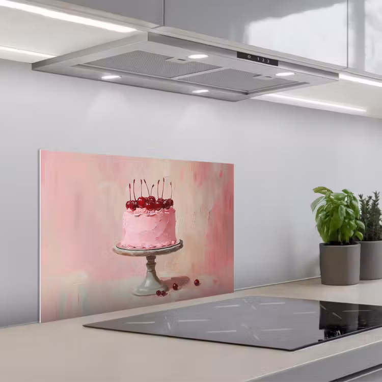 Spatscherm keuken - Taart - Pink - Cherry — 5