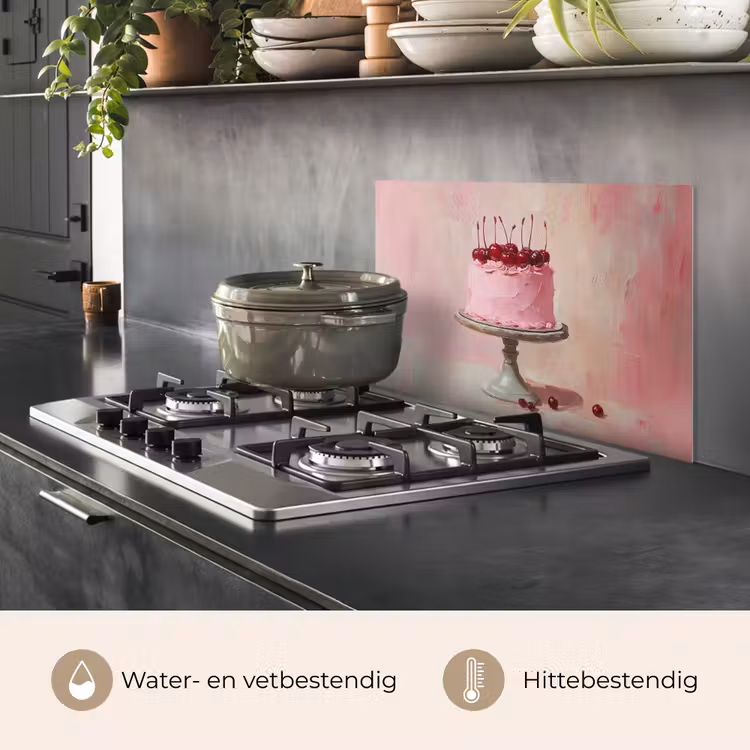 Spatscherm keuken - Taart - Pink - Cherry — 7