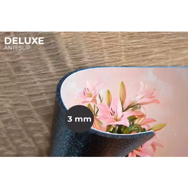 Placemat - 6 stuks - Vaas - Bloemen - Roze — 4