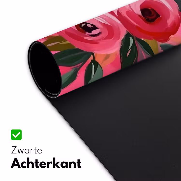 Bureau onderlegger - Bloemen - Verf - Roze — 4