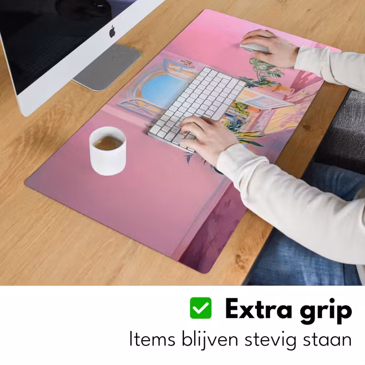 Bureau onderlegger - Roze - Buiten - Verf — 5