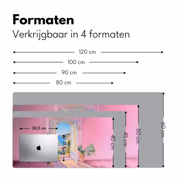Bureau onderlegger - Roze - Buiten - Verf — 7