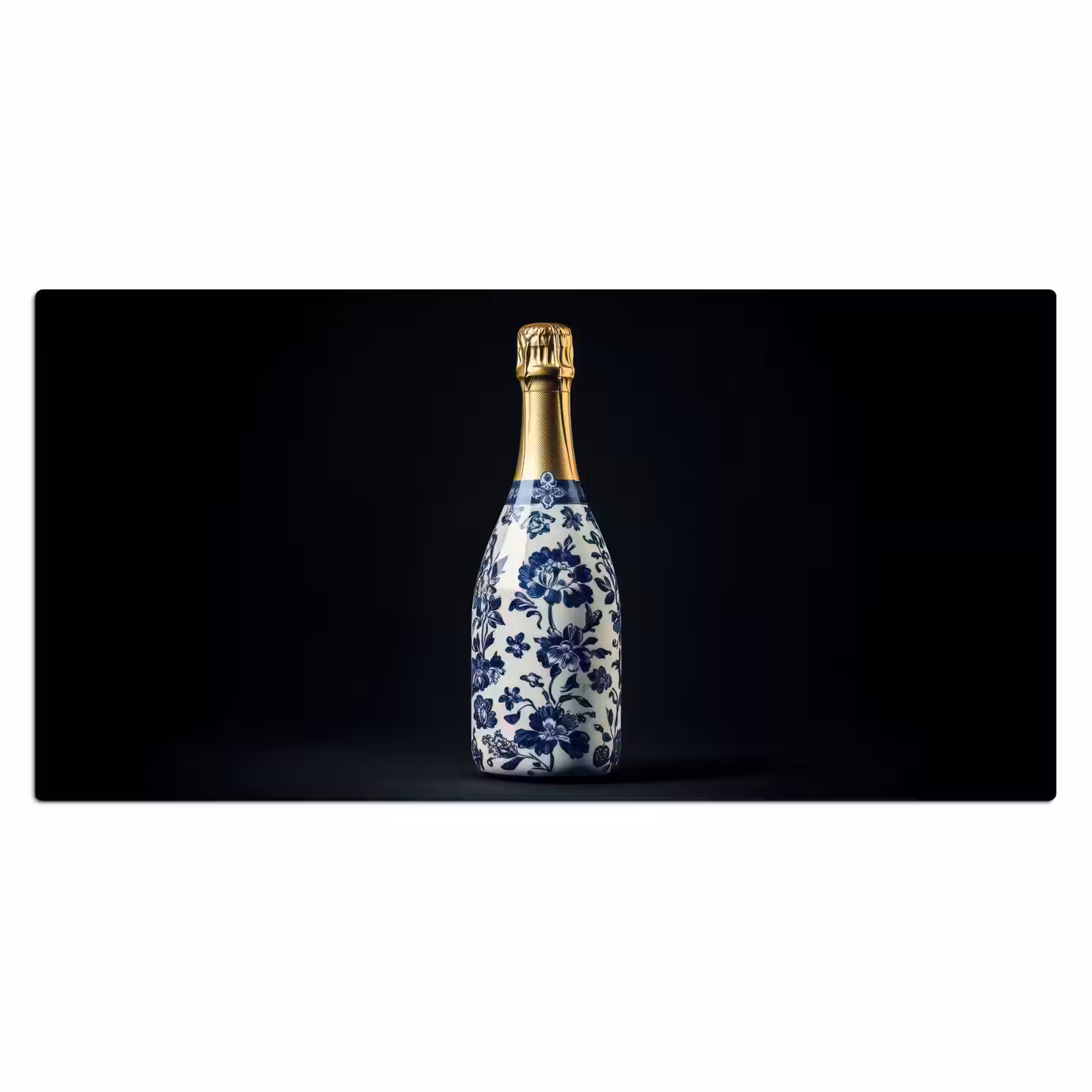 Bureau onderlegger - Champagne - Bloemen - Goud - Chique — 1
