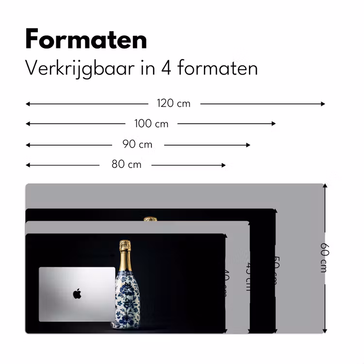 Bureau onderlegger - Champagne - Bloemen - Goud - Chique — 7