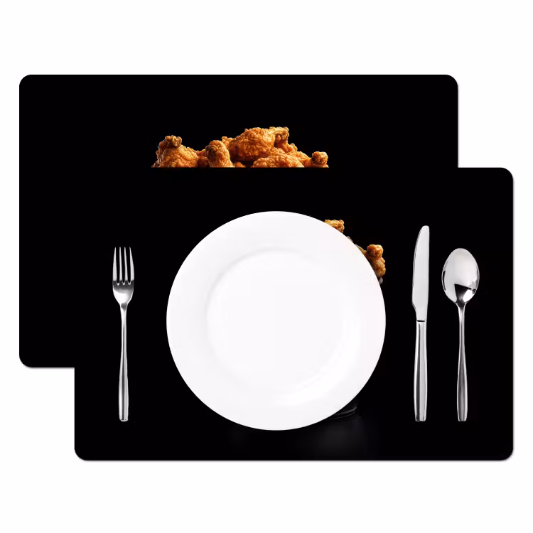 Placemat - 6 stuks - Kip - Bucket - Delfts blauw - Lekker — 2