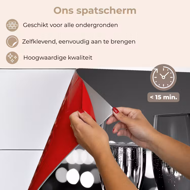 Spatscherm keuken - Bubbels - Proosten - Champagneglazen - Stadslichten — 4