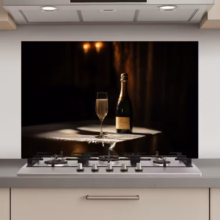 Spatscherm keuken - Prosecco - Bubbels - Sfeervol - Drank — 1