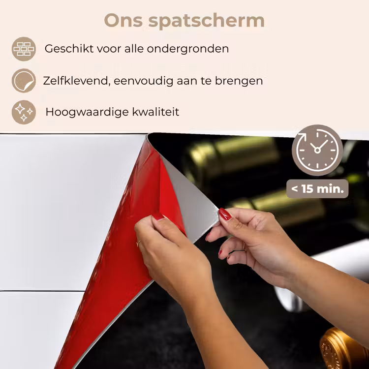 Spatscherm keuken - Wijn - Flessen - Variatie - Smaken — 4