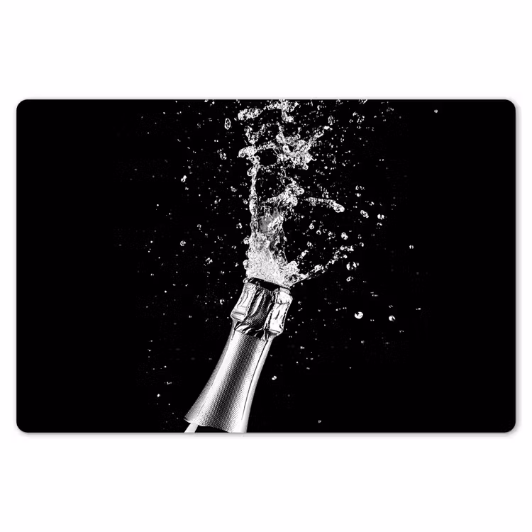 Placemat - 6 stuks - Champagne - Zwart - Spetters - Popping — 7