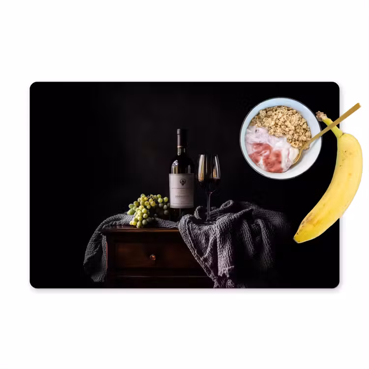 Placemat - 6 stuks - Druiven - Wijn - Rood - Tafel — 1