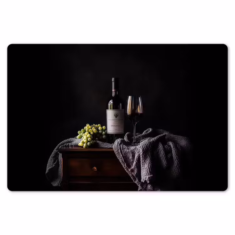 Placemat - 6 stuks - Druiven - Wijn - Rood - Tafel — 7
