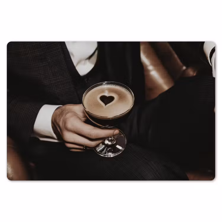 Placemat - 6 stuks - Hartje - Cocktail - Espresso Martini - Hand — 7