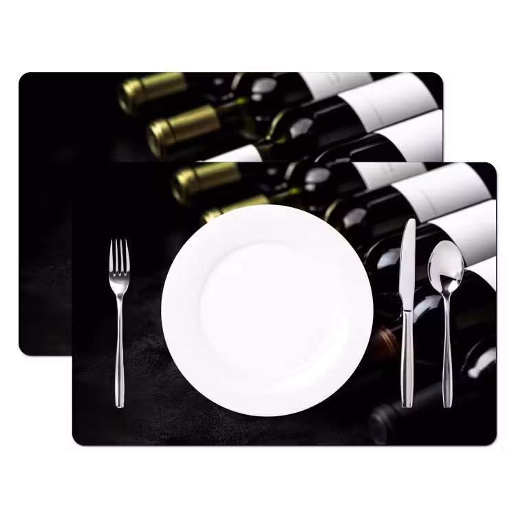 Placemat - 6 stuks - Wijn - Flessen - Variatie - Smaken — 2