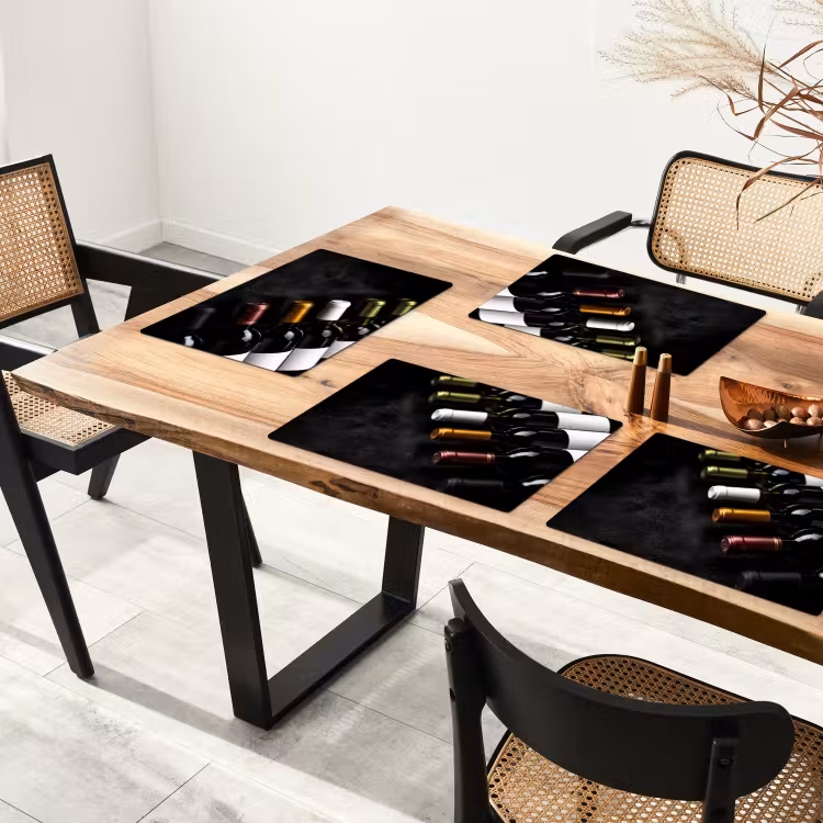 Placemat - 6 stuks - Wijn - Flessen - Variatie - Smaken — 5