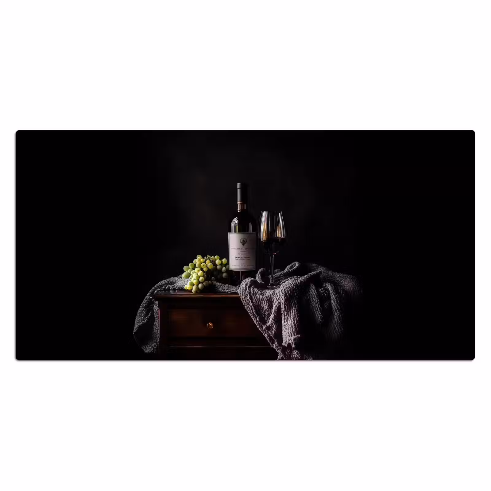 Bureau onderlegger - Druiven - Wijn - Rood - Tafel — 1