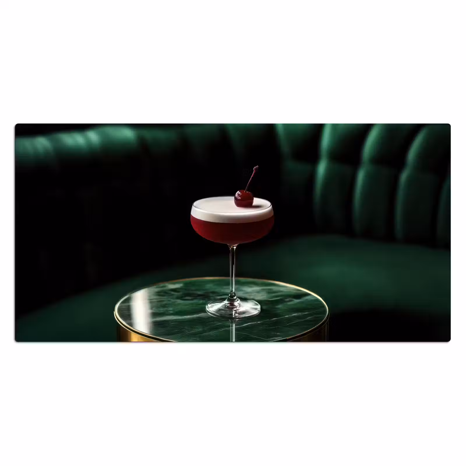 Bureau onderlegger - Kers - Cocktail - Rood - Marmer — 1