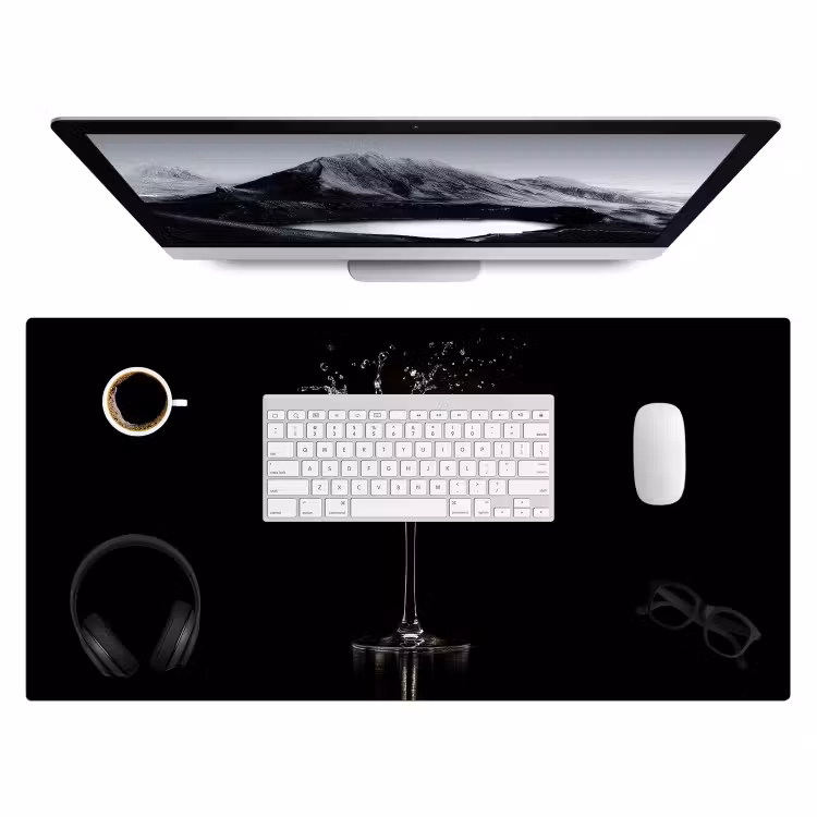 Bureau onderlegger - Cocktail - Zwart - Spetters - Glas — 3