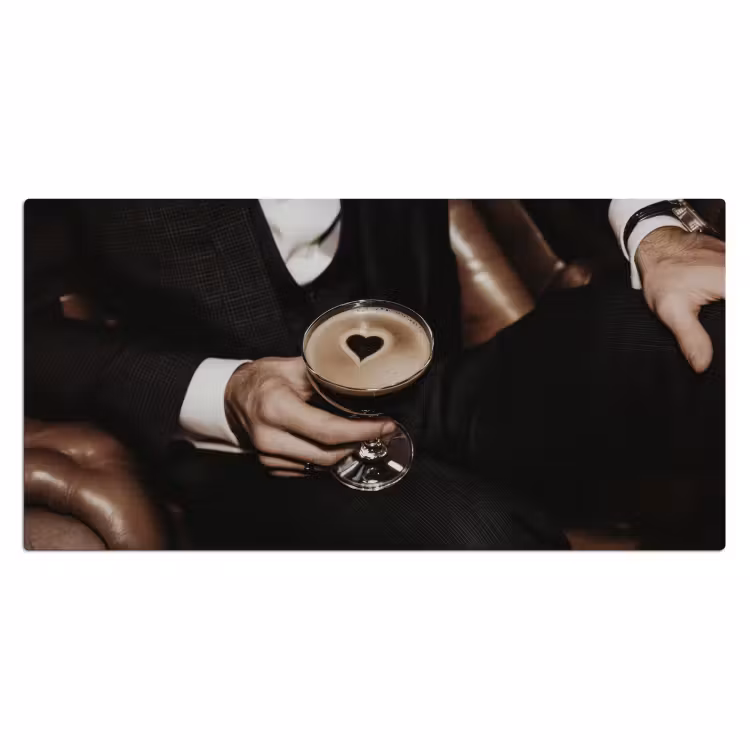 Bureau onderlegger - Hartje - Cocktail - Espresso Martini - Hand — 1