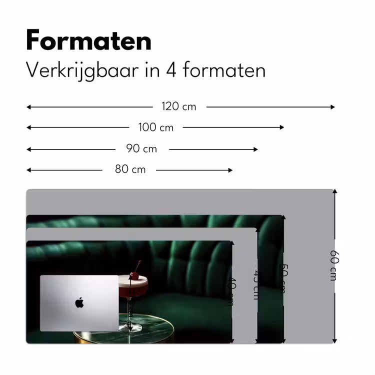 Bureau onderlegger - Kers - Cocktail - Rood - Marmer — 7