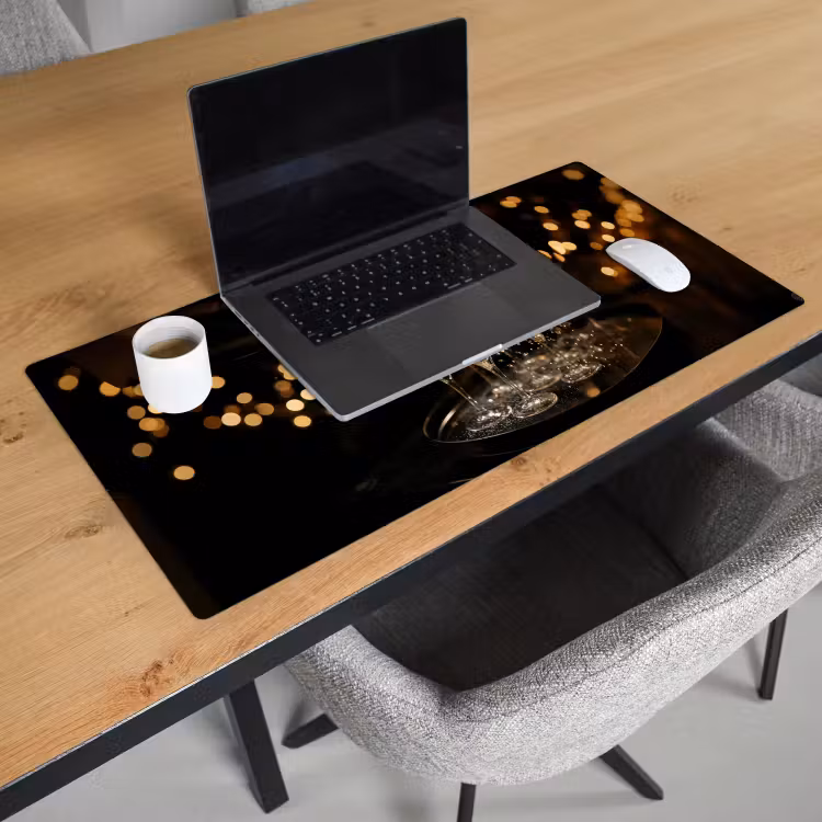 Bureau onderlegger - Lichter - Champagner - Gläser — 2