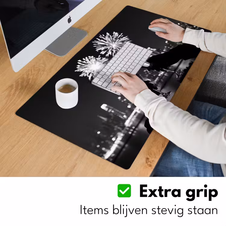 Bureau onderlegger - Vuurwerk - Proosten - Skyline - Champagne — 5