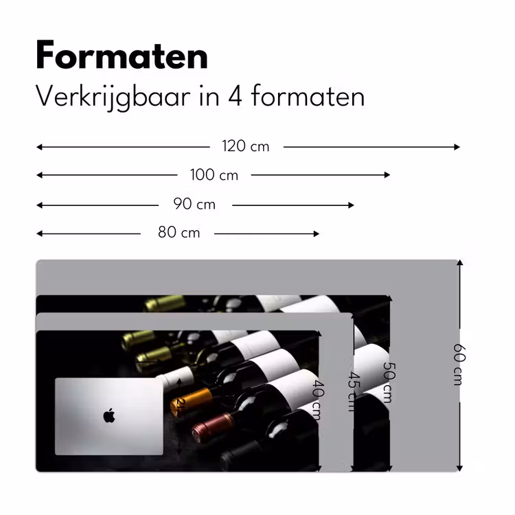 Bureau onderlegger - Wijn - Flessen - Variatie - Smaken — 7