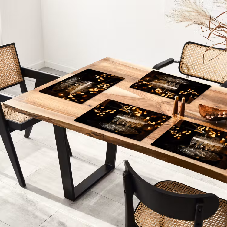 Placemat - 6 stuks - Lichter - Champagner - Gläser — 5