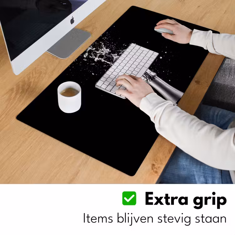 Bureau onderlegger - Champagne - Zwart - Spetters - Popping — 5