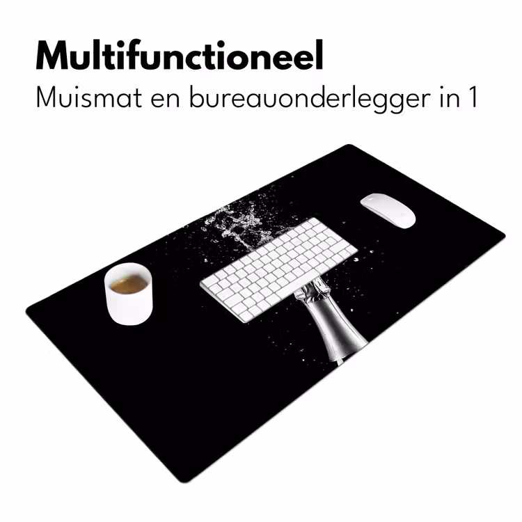 Bureau onderlegger - Champagne - Zwart - Spetters - Popping — 6