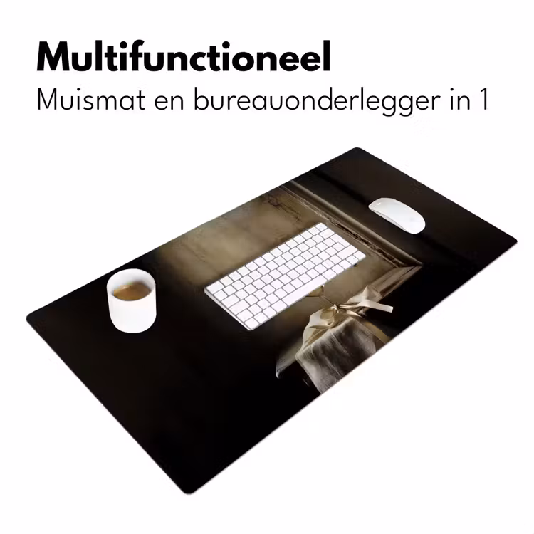 Bureau onderlegger - Strik - Beige - Witte - Wijn — 6