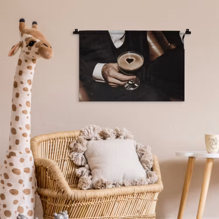 Wandkleed - Hartje - Cocktail - Espresso Martini - Hand — 5