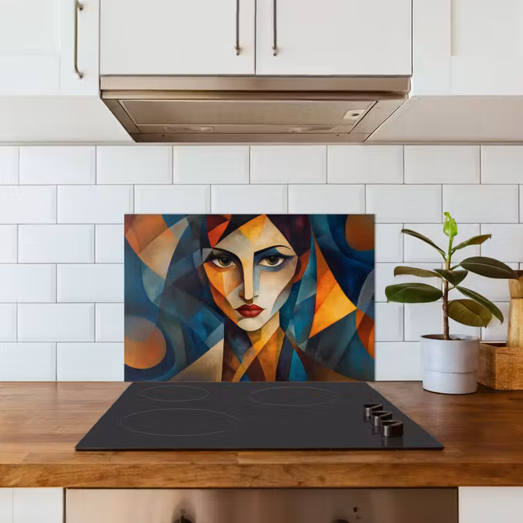 Spatscherm keuken - Portret - Abstract - Vormen — 6