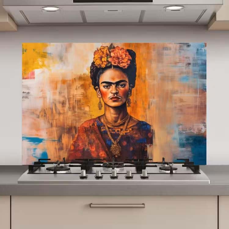 Spatscherm keuken - Portret - Sieraden - Schilderachtig — 1