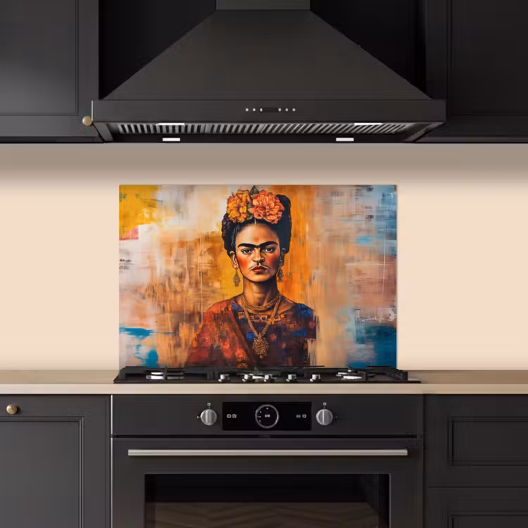 Spatscherm keuken - Portret - Sieraden - Schilderachtig — 2