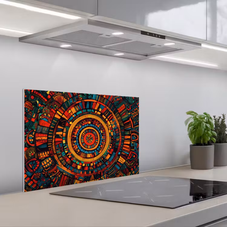 Spatscherm keuken - Mandala - Cirkels - Patronen — 5