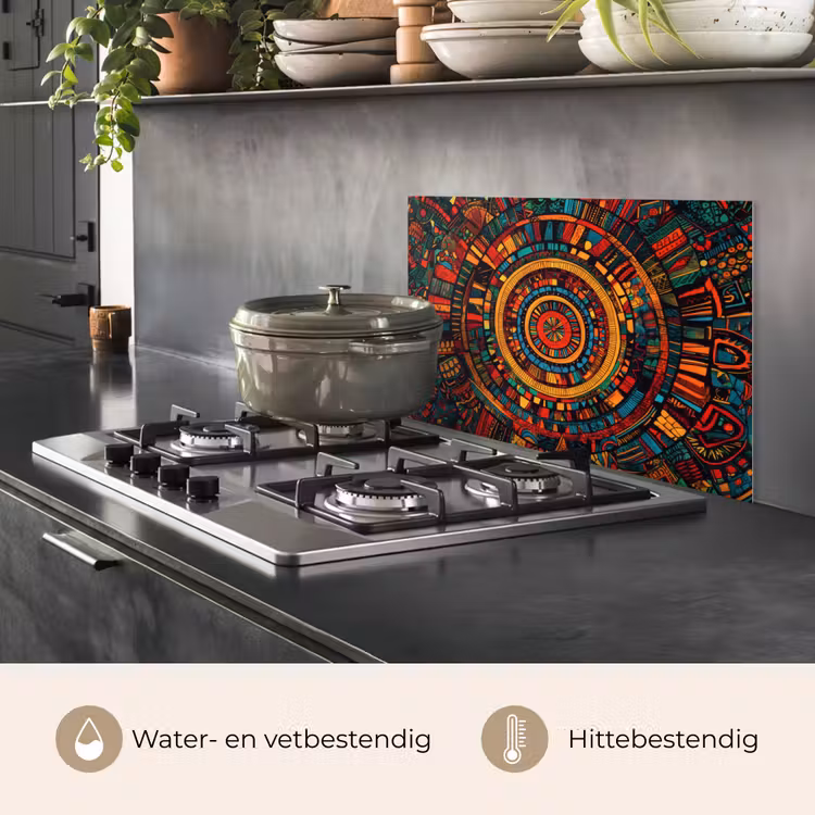 Spatscherm keuken - Mandala - Cirkels - Patronen — 7