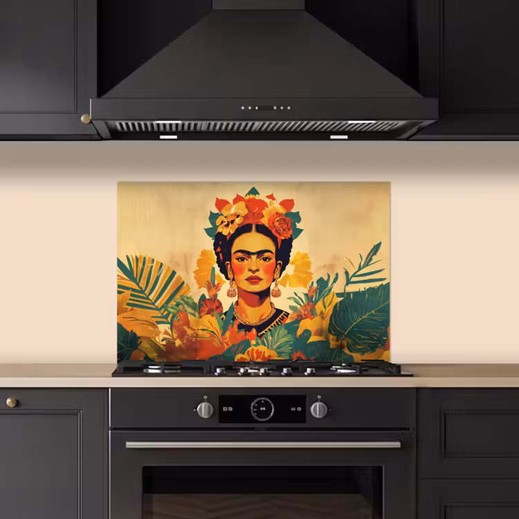 Spatscherm keuken - Vrouwelijk - Bloemen - Sieraden — 2