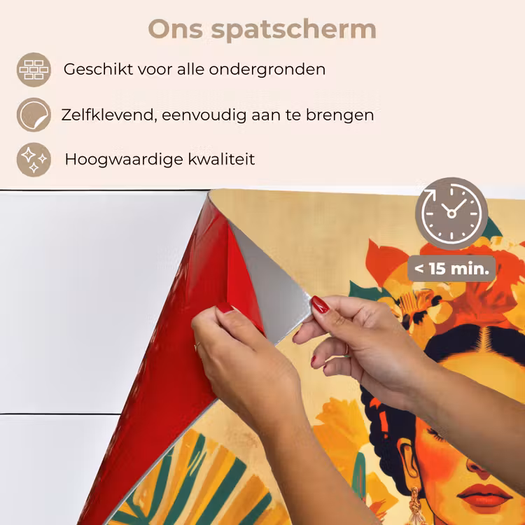 Spatscherm keuken - Vrouwelijk - Bloemen - Sieraden — 4
