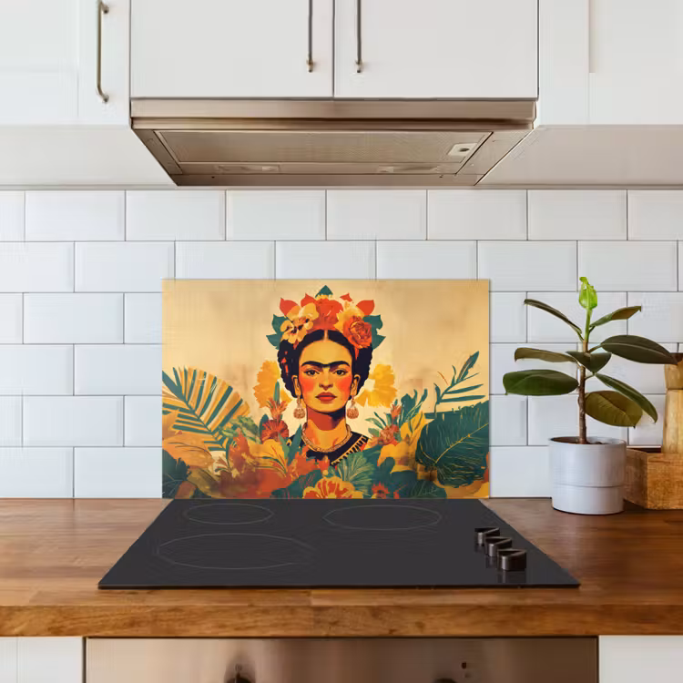 Spatscherm keuken - Vrouwelijk - Bloemen - Sieraden — 6