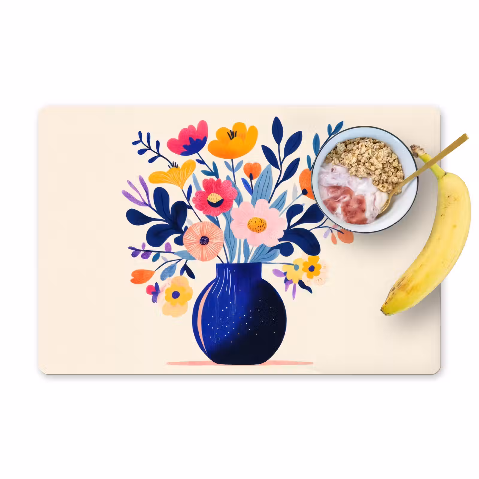 Placemat - 6 stuks - Vaas - Bloemen - Boeket — 1