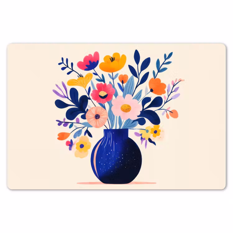 Placemat - 6 stuks - Vaas - Bloemen - Boeket — 7