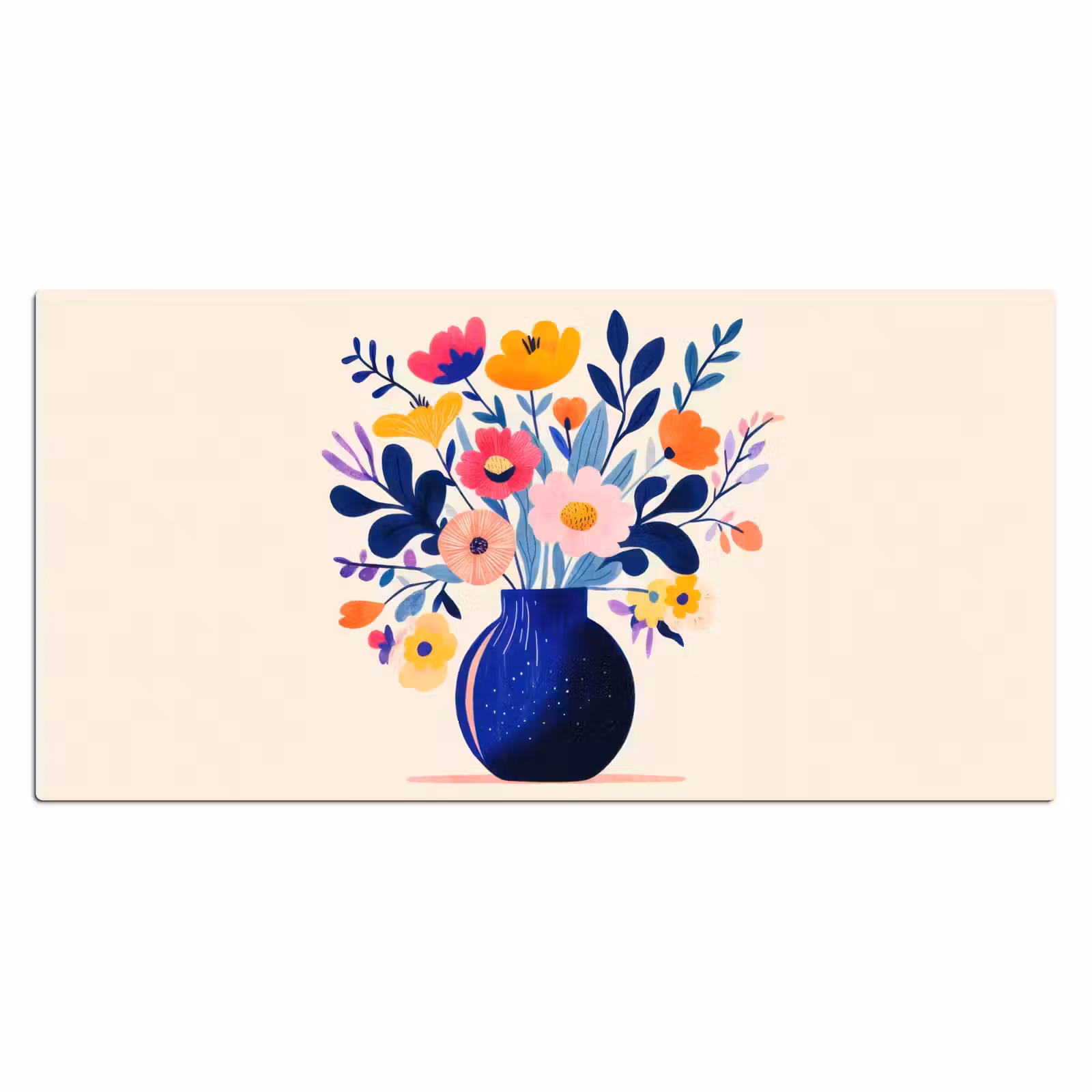 Bureau onderlegger - Vaas - Bloemen - Boeket — 1