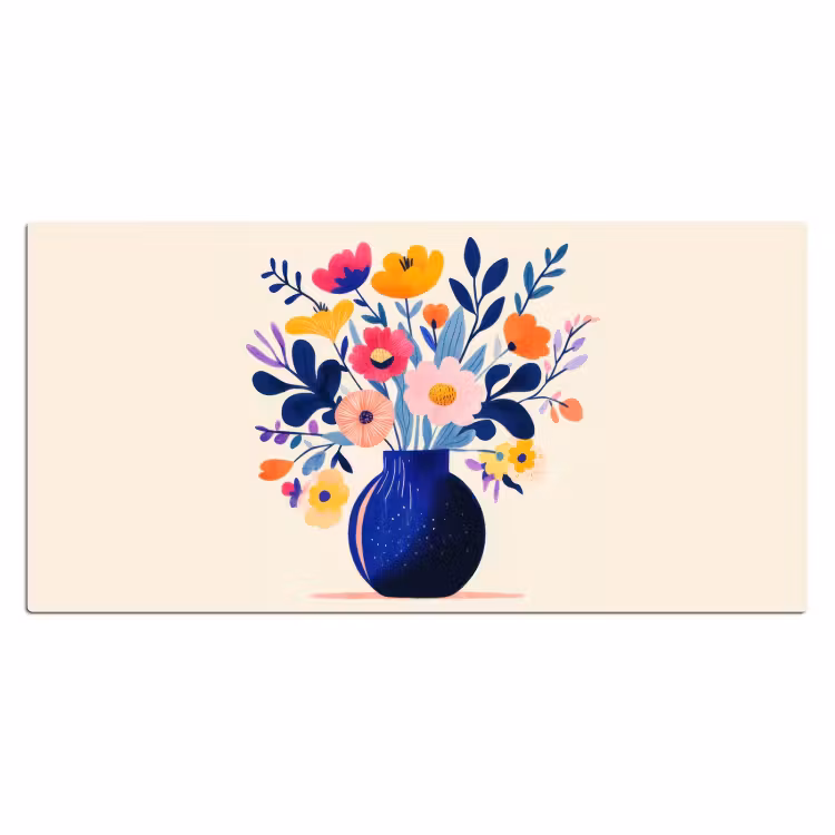Bureau onderlegger - Vaas - Bloemen - Boeket — 1