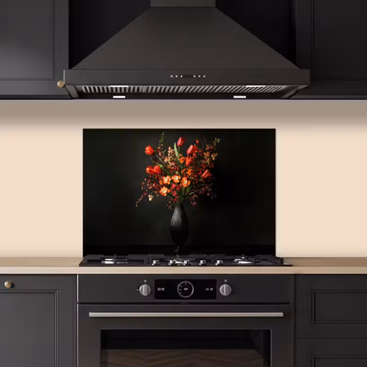 Spatscherm keuken - Bloemen - Takken - Boeket — 2