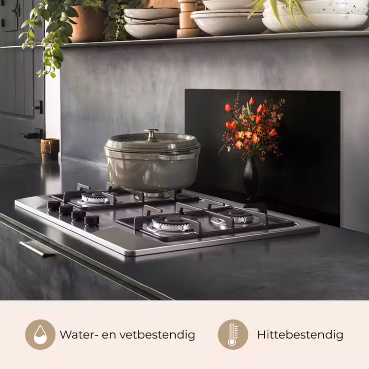 Spatscherm keuken - Bloemen - Takken - Boeket — 7