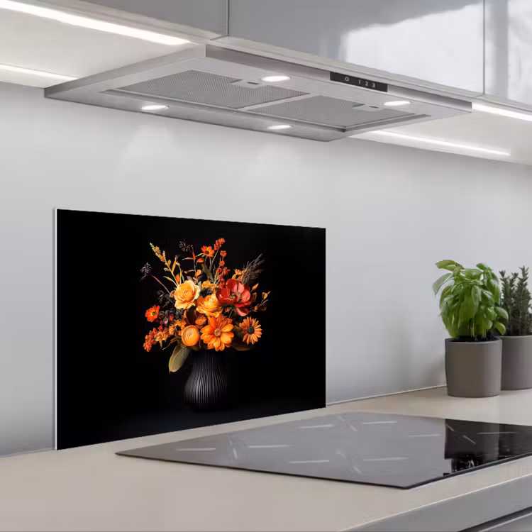 Spatscherm keuken - Herfst - Boeket - Oranje — 5