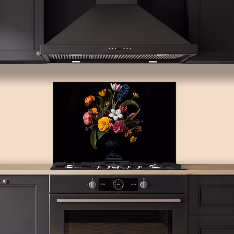 Spatscherm keuken - Lente - Bloemen - Klassiek - Vaas — 2